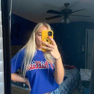 Reworked Phillies Crop Top